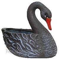 квітковий горщик лебідь