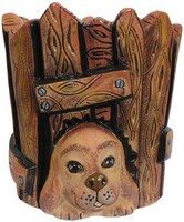 квітковий горщик бобик у будці