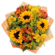 букет з альстромерією 01