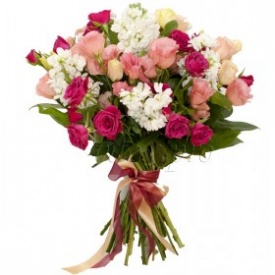 букет з еустомою 01